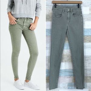 American Eagle Green Jegging Jeans